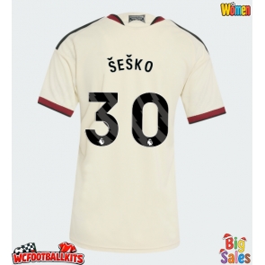 Manchester United Benjamin Sesko #30 Replica Third Stadium Shirt for Women 2026-27 Short Sleeve